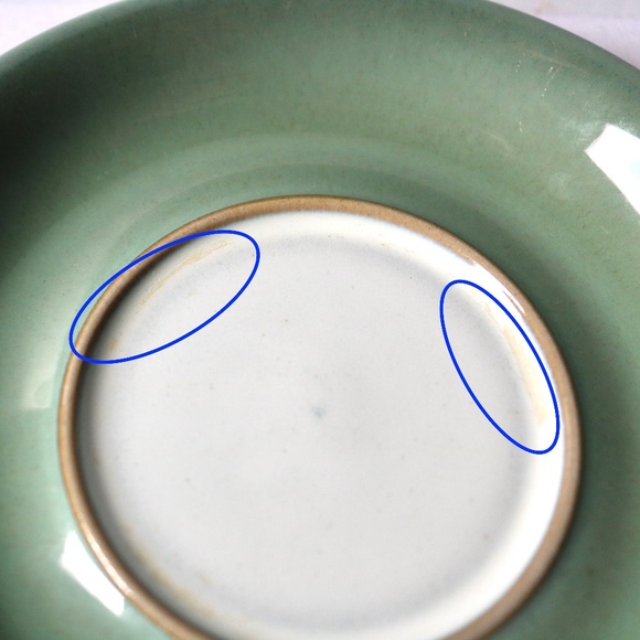 DENBY Set of 4 Vintage Venice Green Stoneware Tea Coffee Cup Saucer Fall - Picture 13 of 13